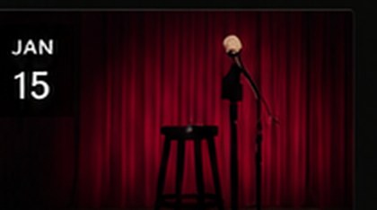 Red stage curtain